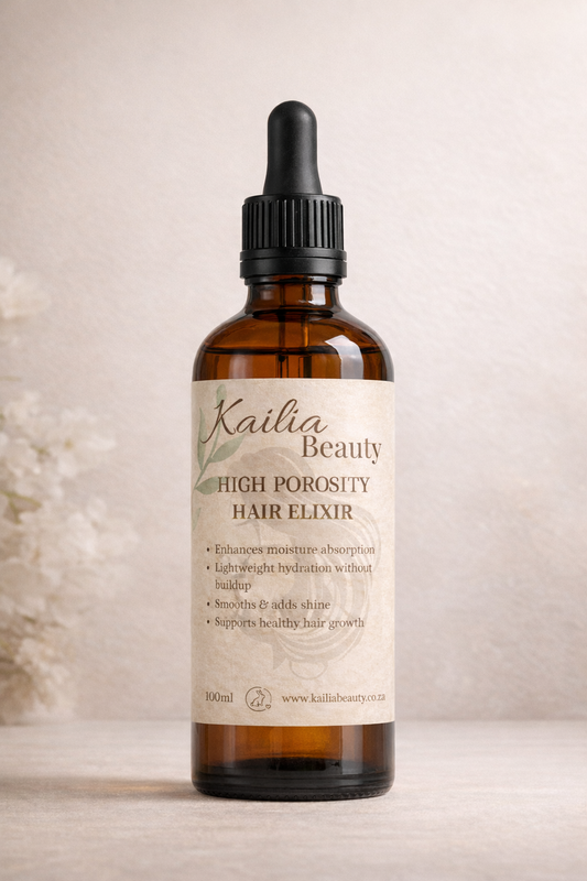 100ml Amber dropper bottle with hair Elixir