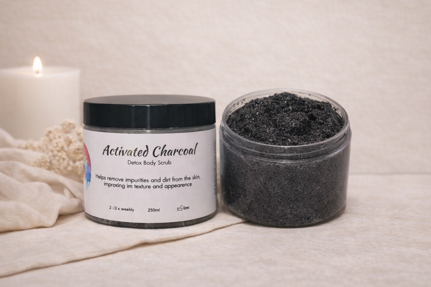 Activated Charcoal Body Scrub - 250g